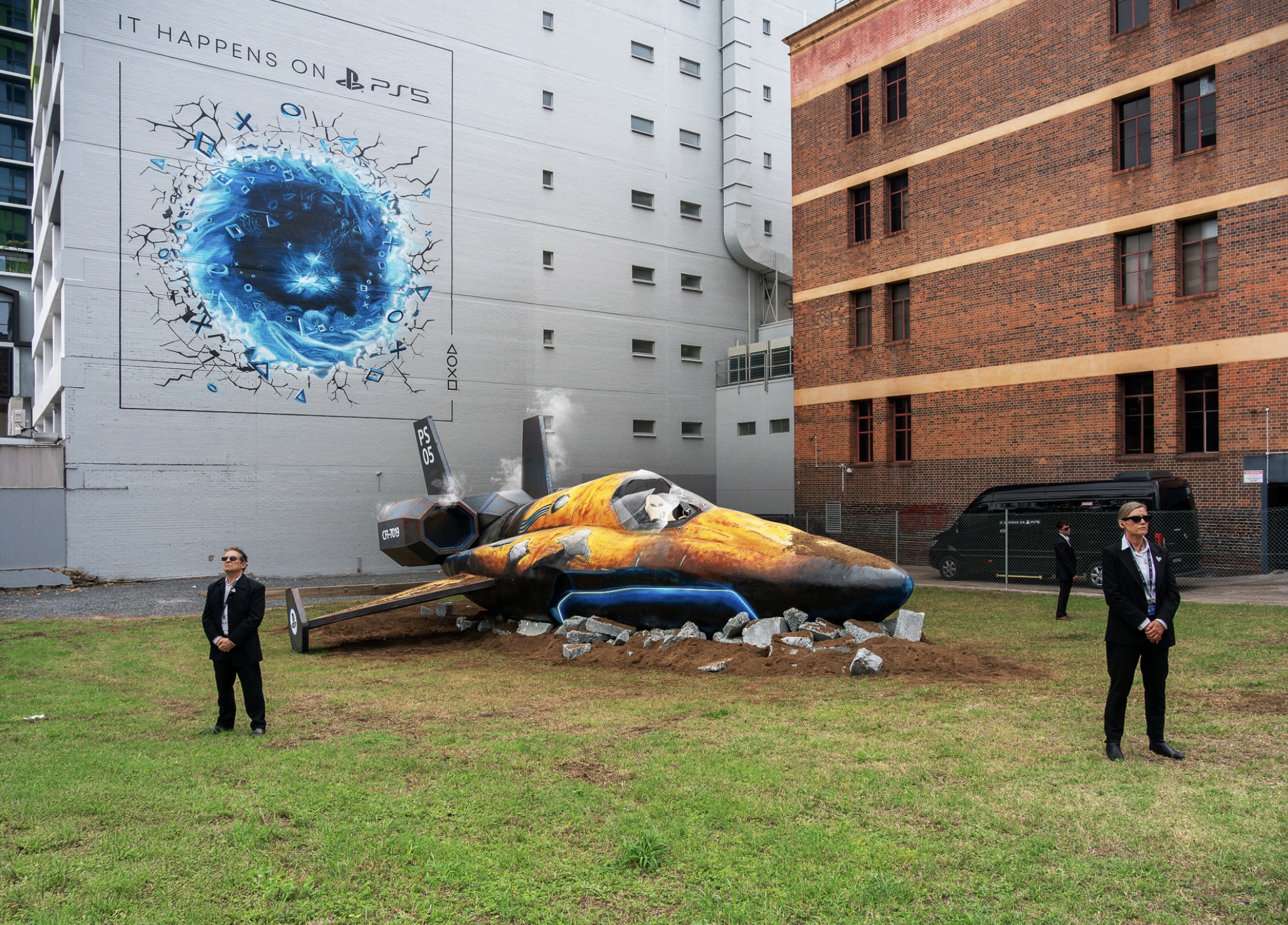 Life-size crashed spaceship installation features in PlayStation Australia campaign via Akcelo